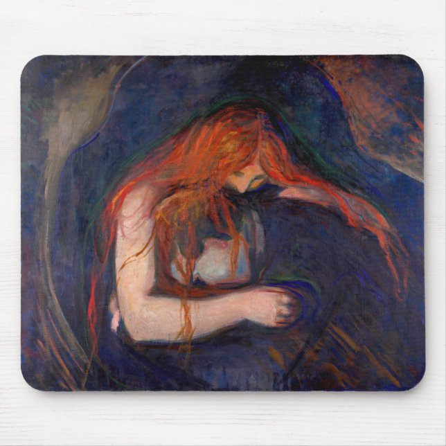 Tapis De Souris Edvard Munch - Vampire / Amour et douleur (Devant)