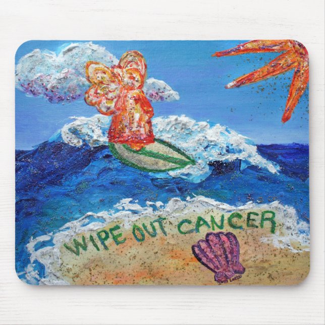 Tapis De Souris Effacer le cancer Angel Mousepad (Devant)
