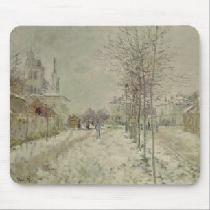 Tapis De Souris Effet de neige de Claude Monet