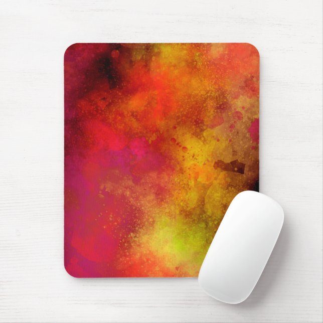 Tapis De Souris Effet Splatter de peinture de galaxie (Avec souris)