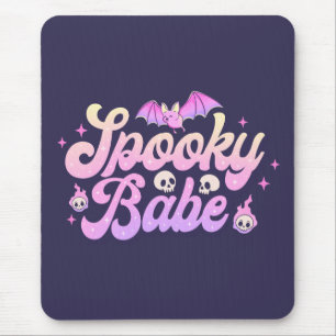 Tapis De Souris Éffrayant Babe mignonne Halloween