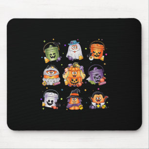 Tapis De Souris Éffrayant Nuggets Repas Bucket Halloween Poulet Nu