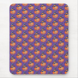Tapis De Souris Éffrayant sourire Débardeur citrouille Halloween