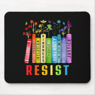Tapis De Souris Egalité des droits Livre Flower Trump Femmes Droit
