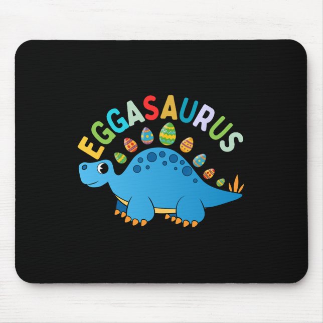Tapis De Souris Eggasaurus Chasse Aux Oeufs De Pâques Dinosaure St (Devant)