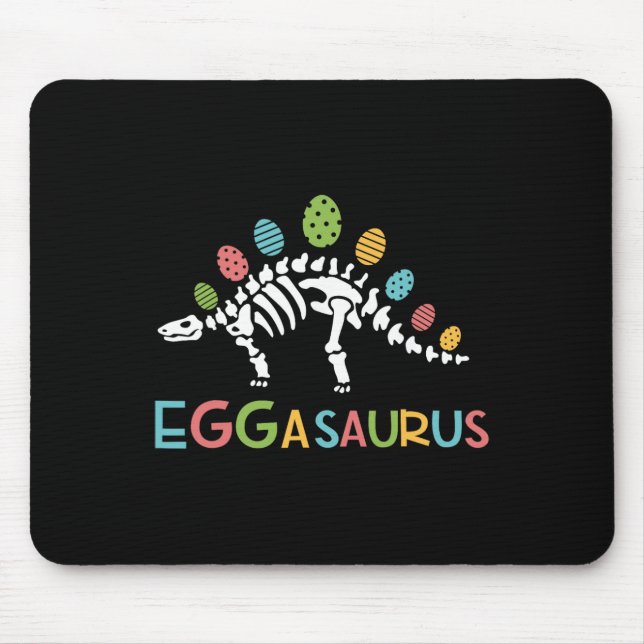 Tapis De Souris Eggasaurus Pâques Stegosaurus Dinosaure Garçons En (Devant)