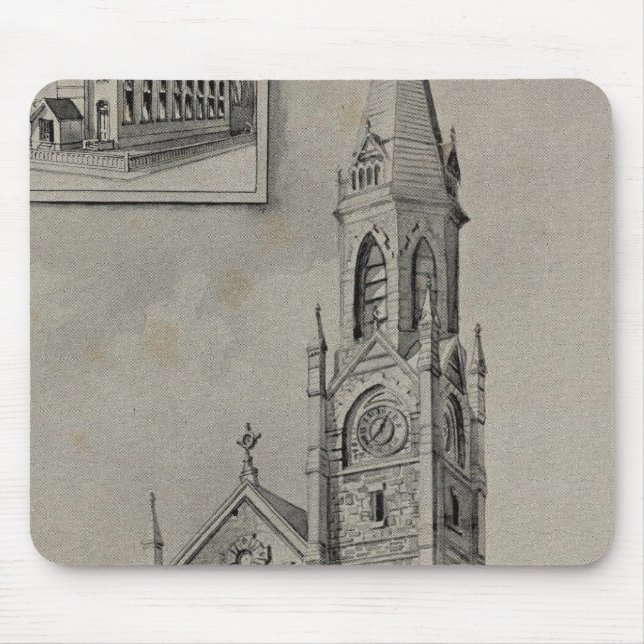 Tapis De Souris Église de l'Assomption, Ansonia, Conn (Devant)