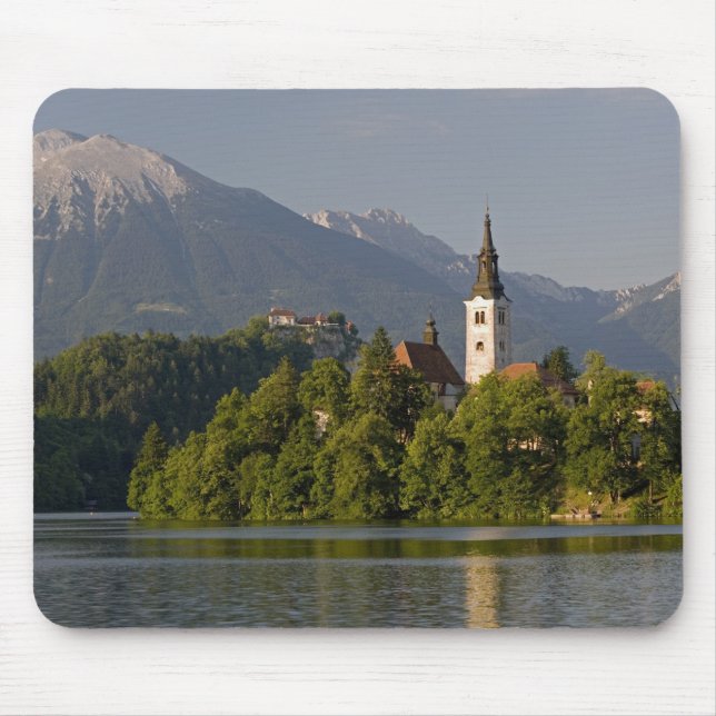 Tapis De Souris Église de l'Assomption sur l'île du lac (Devant)