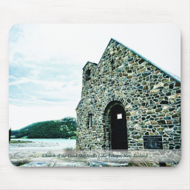 Tapis De Souris Eglise du Bon Cheberge Nouvelle-Zélande Mousepad (Devant)