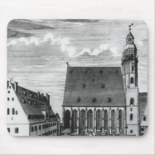Tapis De Souris Église et école de St Thomas à Leipzig, 1723