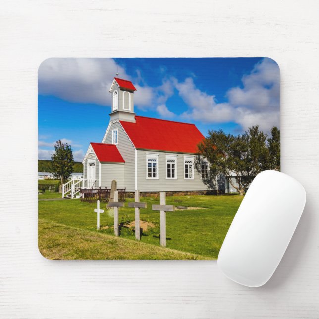 Tapis De Souris Église islandaise (Avec souris)
