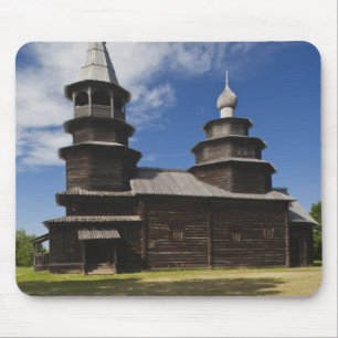 Tapis De Souris église orthodoxe russe traditionnelle en bois