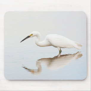 Tapis De Souris Egret sur étang calme