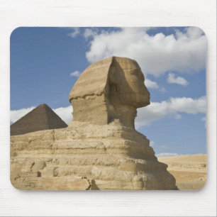 Tapis De Souris Égypte, Gizeh. Le grand Sphynx s'élève au-dessus d