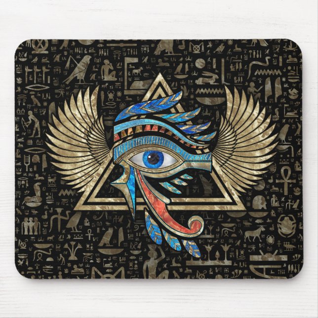 Tapis De Souris Egyptian Eye of Horus - Wadjet Ornament (Devant)