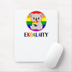 Tapis De Souris Ekoalaty Equality Gay Koala Bear Funny LGBT Rainbo