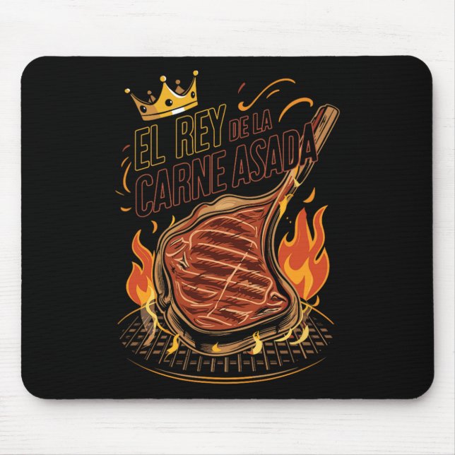 Tapis De Souris El Rey De La Carne Asada Bbq Cooker Master King F (Devant)