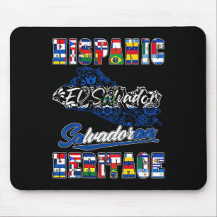 Tapis De Souris El Salvador Mois national du patrimoine hispanique