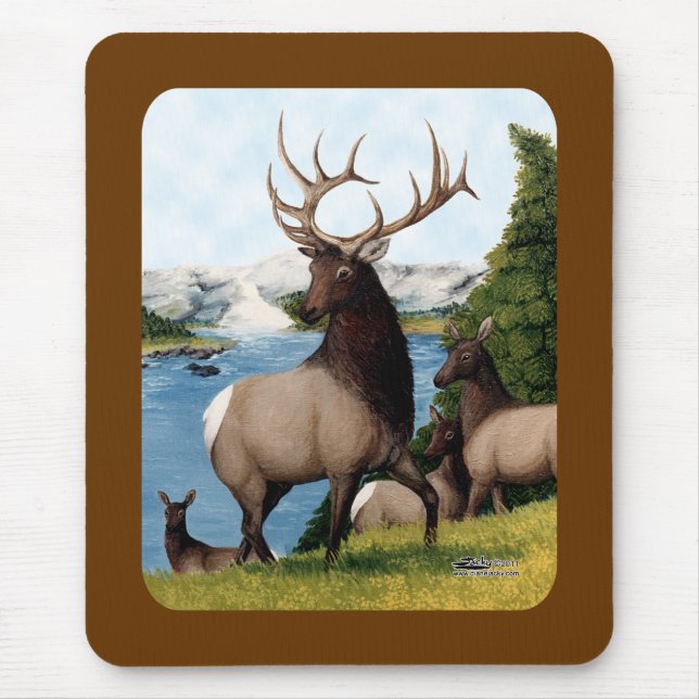 Tapis De Souris Élan Wapiti (Devant)