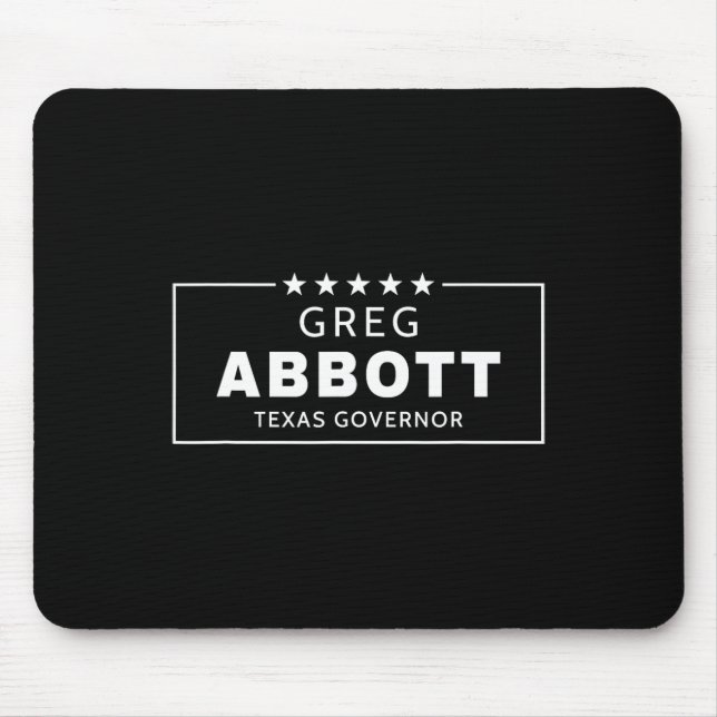 Tapis De Souris Élection de Greg Abbott Gouverneur du Texas Républ (Devant)