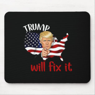 Tapis De Souris Élection Trump 2024 Réglera Le Problème Design