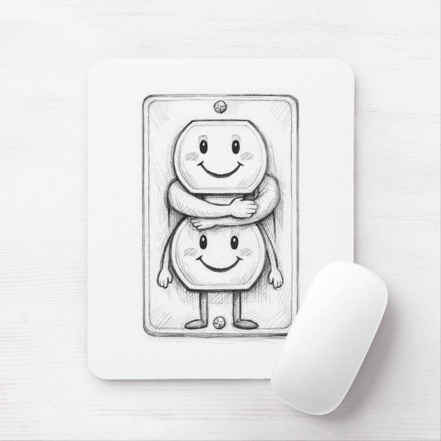 Tapis De Souris Electrical Socket Hug (Avec souris)