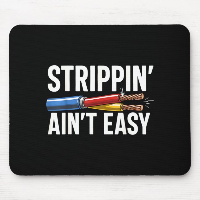 Tapis De Souris Electrician N Ain't Easy Funny Dad Fathers Day  (Devant)