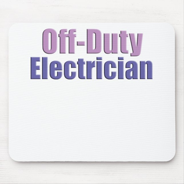 Tapis De Souris Électricien hors service (Devant)