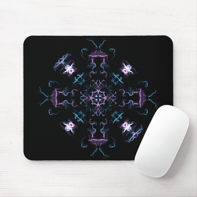 Tapis De Souris Electrification Purple et Blue Mandala (Avec souris)