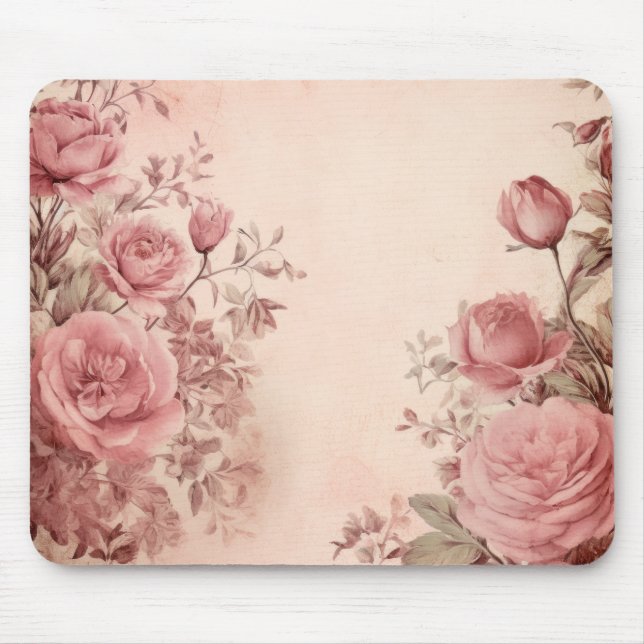 Tapis De Souris Élégance des Roses (Devant)