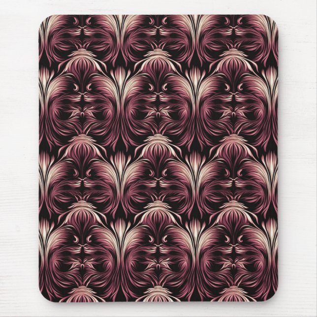 Tapis De Souris Élégance florale gothique (Devant)