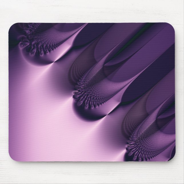 Tapis De Souris Élégance I · Art de fractale · Pourpre (Devant)