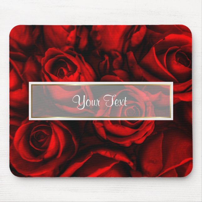 Tapis De Souris Élégance Red Rose (Devant)