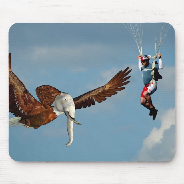 Tapis De Souris Elégant aigle éléphant (Devant)