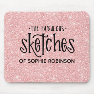 Tapis De Souris Élégant artiste de Parties scintillant de fille ro