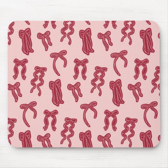 Tapis de souris élégant avec design de nœuds délic (Devant)