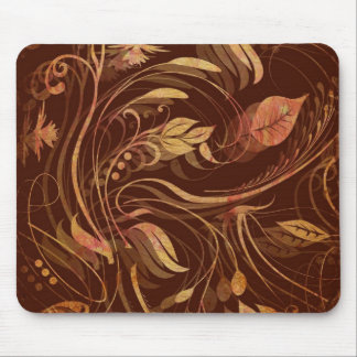 Tapis De Souris Élégant Batik d'automne Imprimer le feuillage