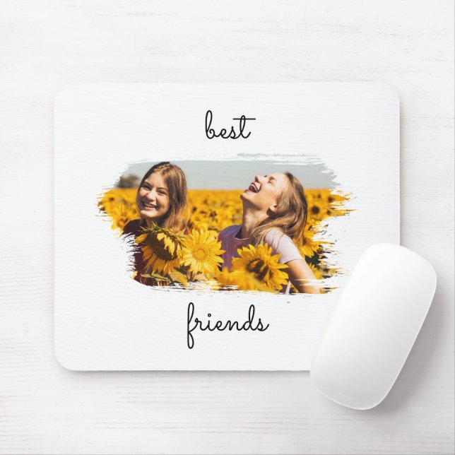 Tapis De Souris Elégant BFF meilleurs amis pour toujours (Avec souris)