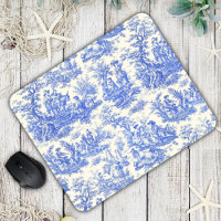 Elégant bleu vintage toile de jouy
