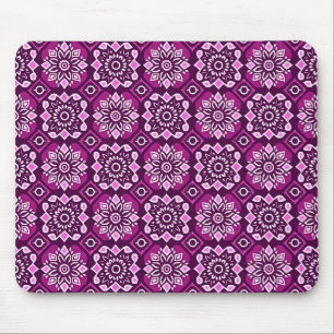 Tapis De Souris Elégant Boho Chic motif floral géométrique