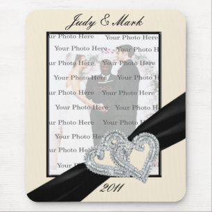 Tapis De Souris Élégant carreau noir Ruban de souris