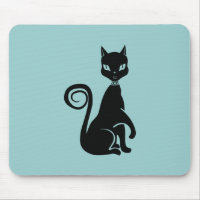 Élégant chat noir