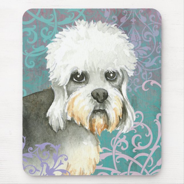 Tapis De Souris Elégant Dandie Dinmont Terrier (Devant)