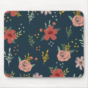 Tapis De Souris Élégant floral, Motif à fleurs, fleuriste