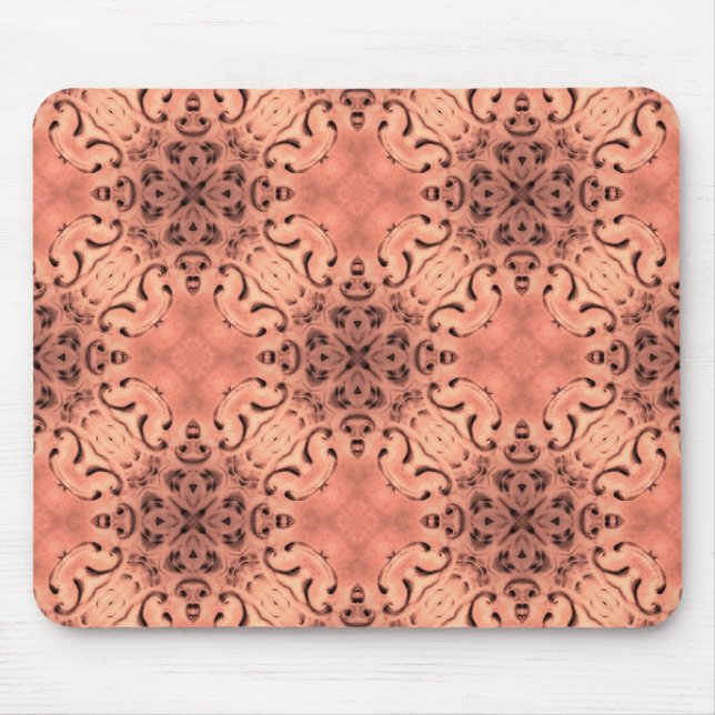 Tapis De Souris Élégant kaléidoscope de pêche (Devant)