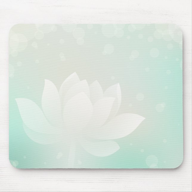 Tapis De Souris Élégant Lotus Flower Mouse Pad (Devant)
