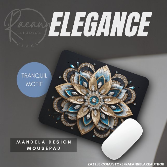 Tapis De Souris Elégant Mandala Design Mousepad (Créateur téléchargé)