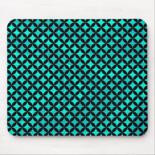 Tapis De Souris Élégant moderne Abstrait Diamants Turquoises Motif