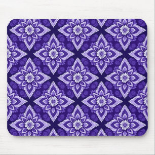 Tapis De Souris Élégant motif floral Boho décoratif
