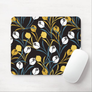 Tapis De Souris Élégant motif floral de Tulipe